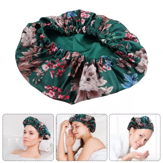 Prendas para la noche Gorras de baño Mujeres Floral Baño Gorras para el cabello Mujeres Sombrero de baño Cubierta