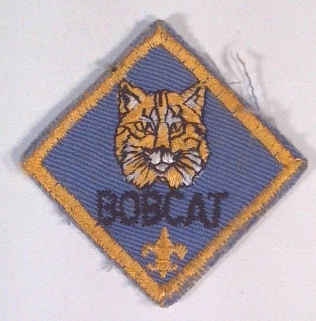 VINTAGE BOBCAT RANK Cub Scout Boy Scouts Of America BSA 2" Patch Badge