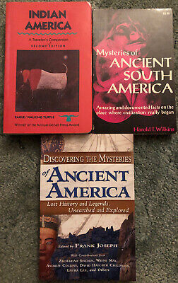 Books on Ancient American History, lot of 3, Indian America, Ancient South Ameri