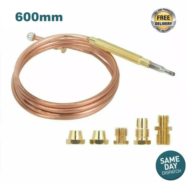 Universal Thermocouple 600Mm Long With M6 Threaded End - Free Postage 2