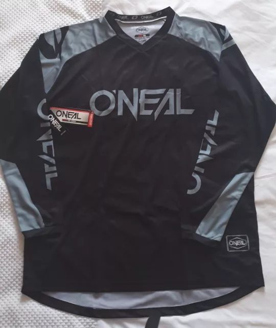 *NEW* ONeal Matrix Racewear Jersey in Black Grey, O'Neal Motocross Enduro Jersey