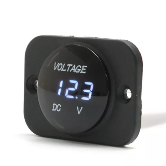 Dc 12V-24V LED Voltmètre Numérique Jauge Écran Batterie Mètre Voltage Détecteur