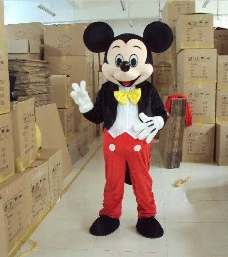 【Top Sale】Hot Mickey Mouse Mascot Costume Adult Size Party Dress Suit Halloween