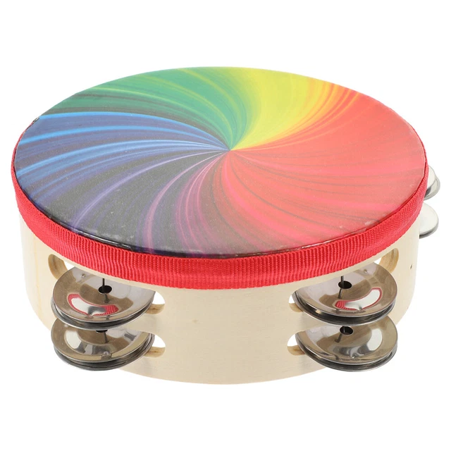 Tambourin avec 6 cymbalettes - Cet instrument initie les enfants à la Tambourin avec 6 cymbalettes - Cet instrument initie les enfants à la