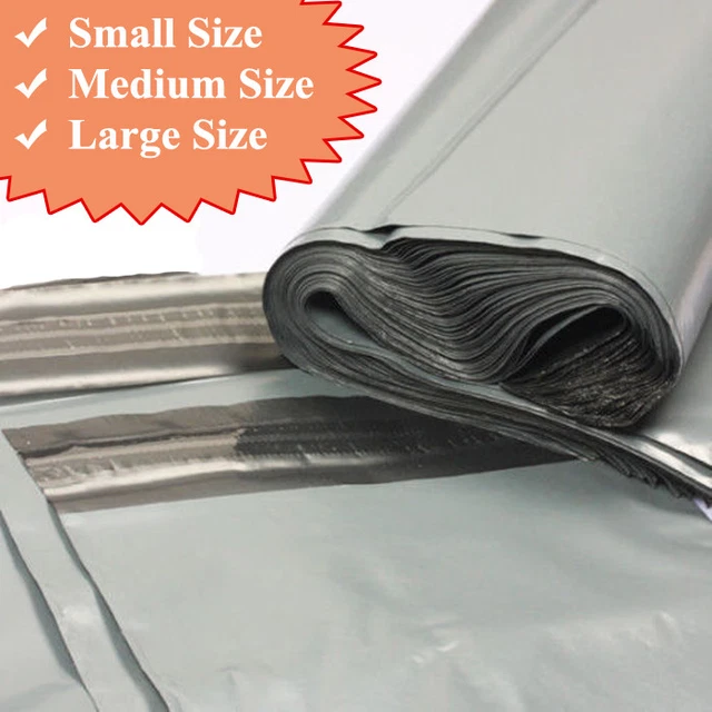 100 - AKAR 24 X 36" Inch Strong Grey Poly Mailing Bags - View #5