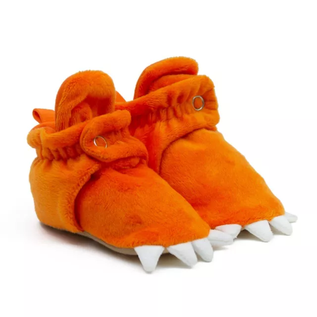 Robeez Baby Booties with Slip Resistant Soles - Monster Toes Snap Booties Ora...