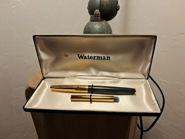 Stylo Plume Waterman Maestro Plaqué Or - Taille F - Occasion Comme Neuf