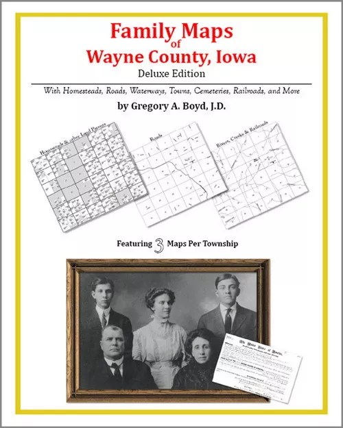 Family Maps Wayne County Iowa Genealogy Plat History