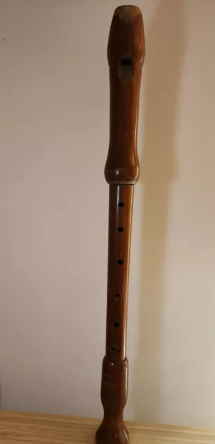 vintage wooden treble recorder- lovely tone