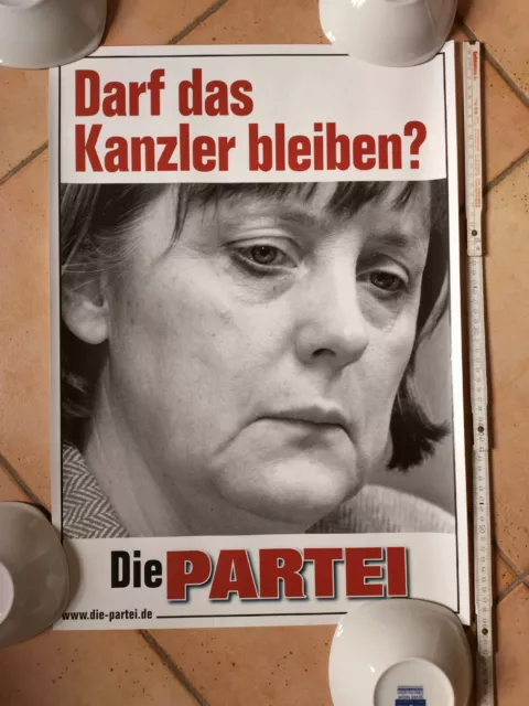 Die PARTEI Angela Merkel - Poster Plakat - Titanic Satire - 60x42