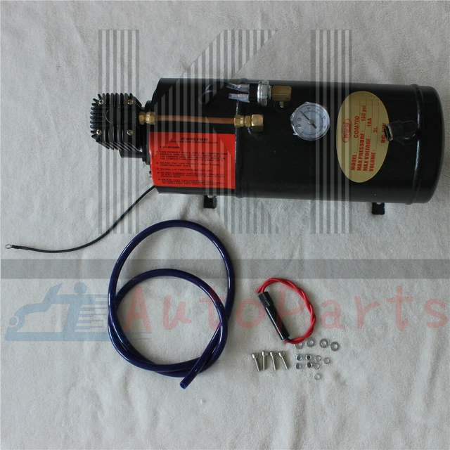 12 VOLT AIR Compressor System 3 Litre Tank, Air Suspension Kit 4WD
