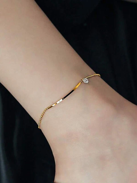 Böser-Auge Armband/Fußkette – Vergoldet, Aus Pe Produktbild-Vorschau 9