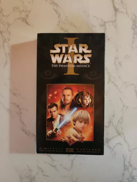 Star Wars Fantôme Menace VHS Bande, Complet / Tested Voir Photos (VHS64)