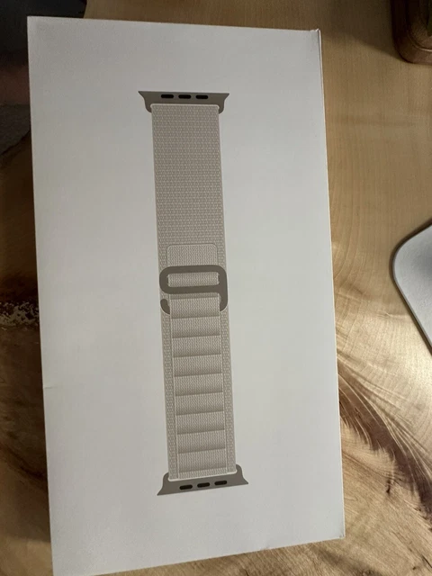 Genuine Apple Watch Ultra Strap STARLIGHT ALPINE LOOP Large