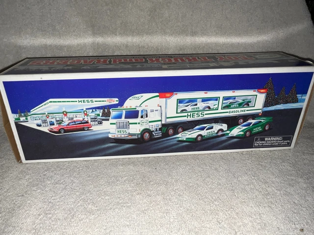 1997 Hess Toy Truck and Racers New in the Original Box - COMES WITH ORIGINAL BAG