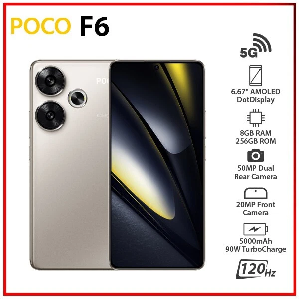 POCO F6 8GB 256GB Titanium グローバル版(UNLOCKED) XIAOMI POCO F6 8GB 256GB Titanium グローバル版(UNLOCKED) XIAOMI