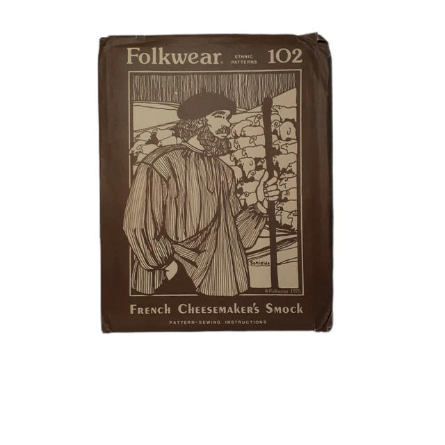 Folkwear Sewing Pattern French Cheesemakers Smock Ethnic Costume Theater LARP
