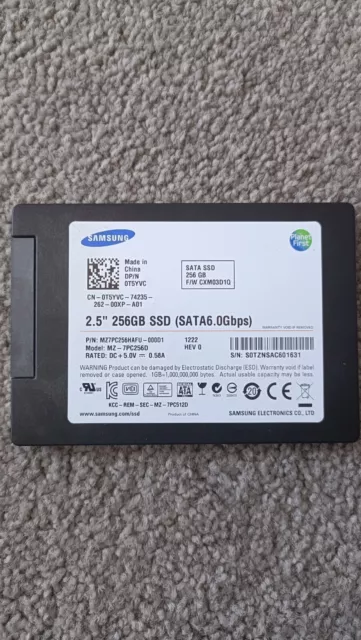 Samsung 2.5" inch 256gb SSD for laptop & desktop