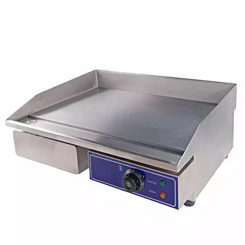 Electric Griddle Commercial Counter Top Stainless Steel Hot Plate Kitchen Grill