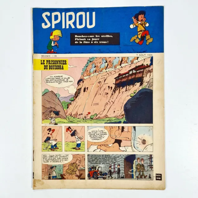 1958 Dupuis/Fils Comic Magazine Spirou #1060 French Churchill / Peyo / Lucky