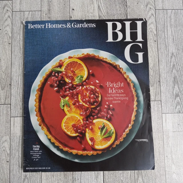 BETTER HOMES & Gardens Magazine November, 2022 Back Issue £11.38