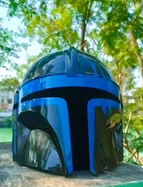 Star Wars The Mandalorian Black & Blue  Series Wearable Helmet Collectible Armor