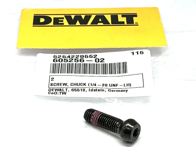 DEWALT 605256-02 LEFT Hand Thread Chuck Screw For Drill DC725