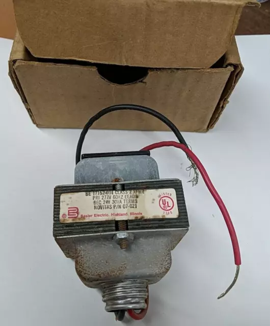 Basler BE17152001 Class 2 Transformer 277V to 24 Volt 24V 30VA Novitas 07-021