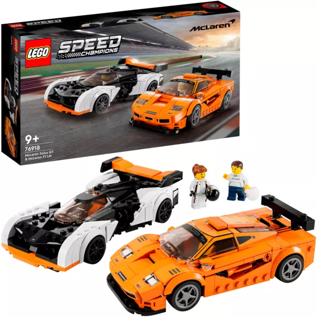 LEGO 76918 Speed Champions McLaren Solus GT & Mc Laren F1 LM