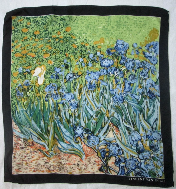 Foulard bandana soie ArtRepro Medici Van Gogh Café dans la nuit - Jeronine Vintage