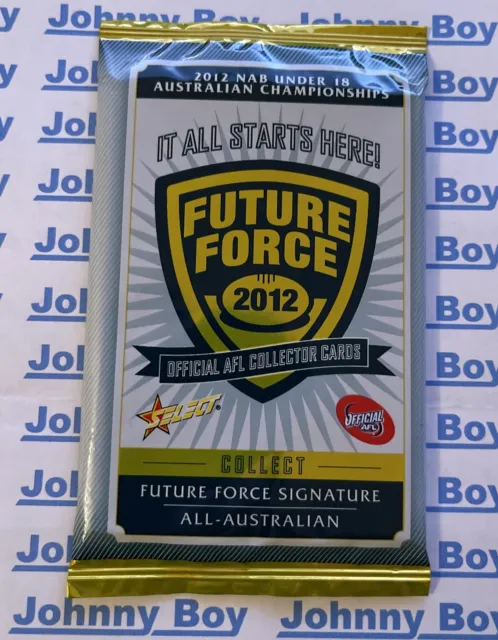 2012 AFL Select Future Force Second Year Booster Packet Sealed  New Unweighted