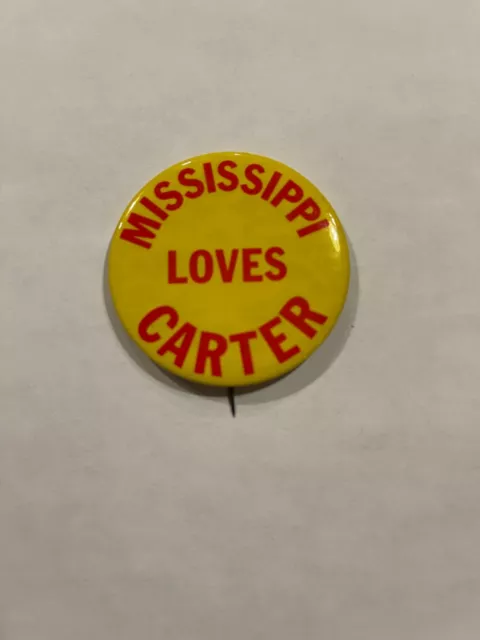 1980 Mississippi For Jimmy Carter 2 1/4” Campaign Button