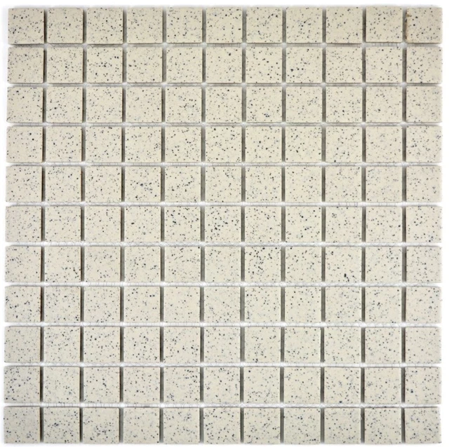 Et Hexagone Mosaïque Céramique Beige Noir Hexagaon non Vernie