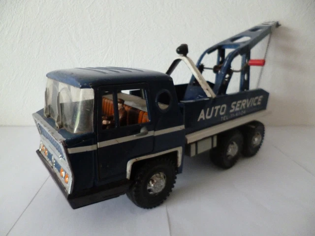 ANCIEN JOUSTRA N°611 "CAMION BERNARD POMPIERS DOUBLE ECHELLE 1èr