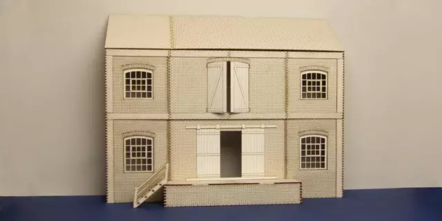 O gauge (7 mm) lineside warehouse low relief version - LCC B 70-02