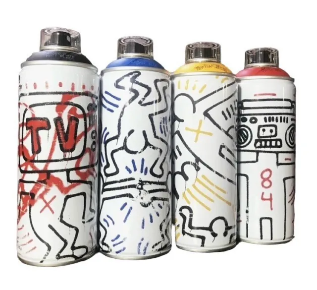 MTN Montana Colors “Keith Haring” L. E. Complete collection of 4 Spray Can