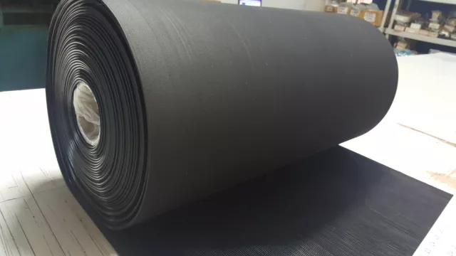 RIB RUBBER MATTING BLACK 27" WIDE X 25ftLONG FREE SHIPPING