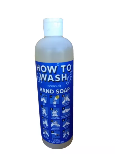 How To Wash Ocean Air Hand Soap Naturally Derived 2 12oz Bottles