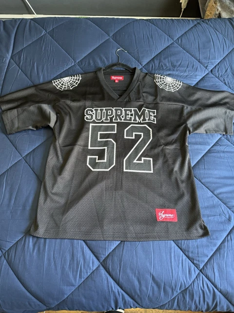 Supreme Spiderweb Football Jersey Black | Supreme | KershKicks