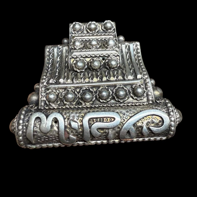 Broche vntage URSS Argent 875 avec Zrcone Cubque - Etsy France