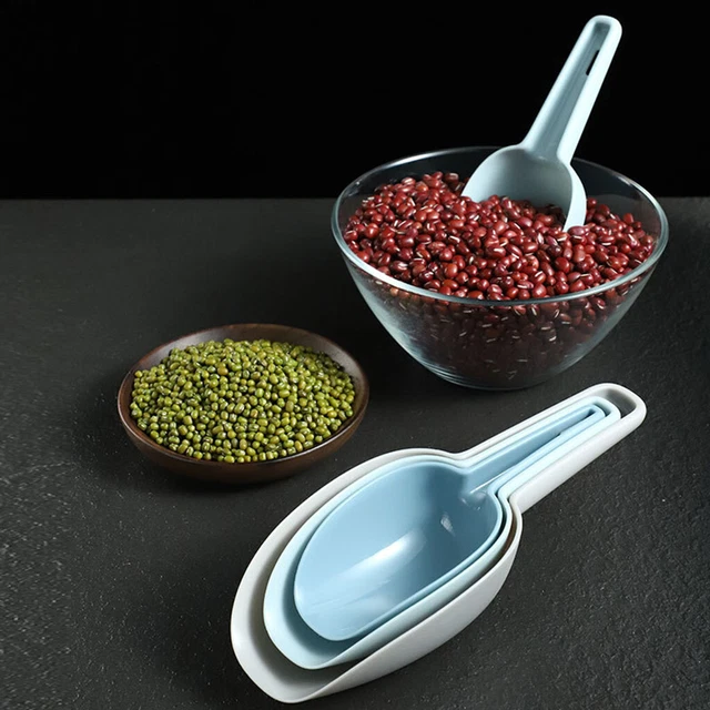 3 Plastic Scoop Ice Buffet Candy Kitchen Shovel Nut Pet Food Flour Scoop