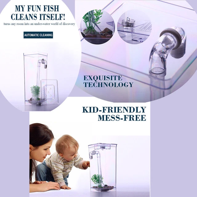 ❤️AS SEEN ON TV ~Self Cleaning Tank My Fun Fish Aquarium Setup ~ BRAND NEW❤️ 5