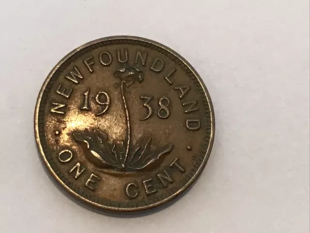 1938 Newfoundland One Cent