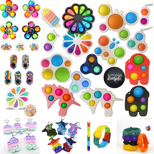 POPPIT BUBBLE FIDGET toys anti stress adultes multicolore pop it squishy  doux fr EUR 19,00 - PicClick FR