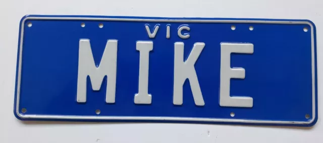 Vic Custom number plate MIKE
