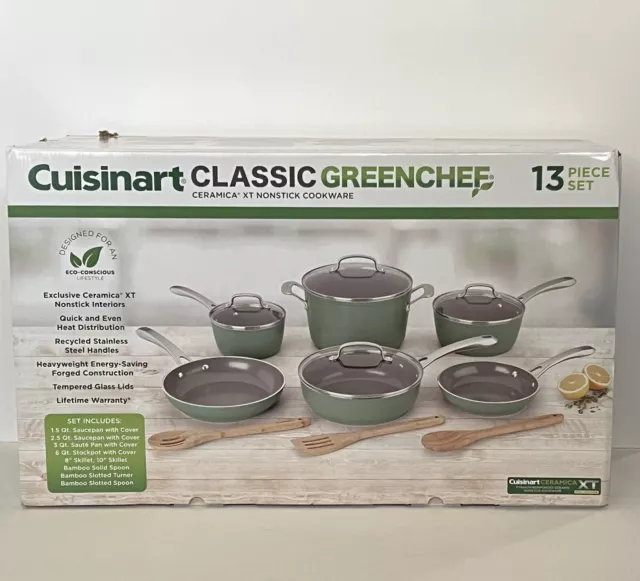 https://www.picclickimg.com/lykAAOSwQatj8Vy3/Brand-New-Cuisinart-Green-13-Piece-Nonstick-Cookware.webp