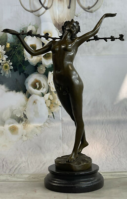 Aldo Vintage Aldo Vitale Ninfa Sensuale Ballerina Bronzo Statua Scultura Figura Carne 