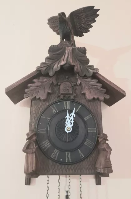 Genuine, Fully Restored,  Black Forest Cuckoo Clock. Working With Warrenty.