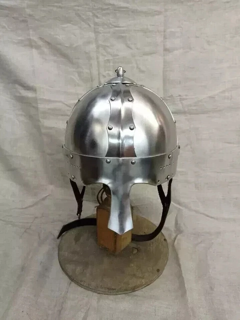 Casque Viking En Acier Doux 1,2 Mm Pour LARP Et Cosplay - Reproduction Neuve, Fait Main
