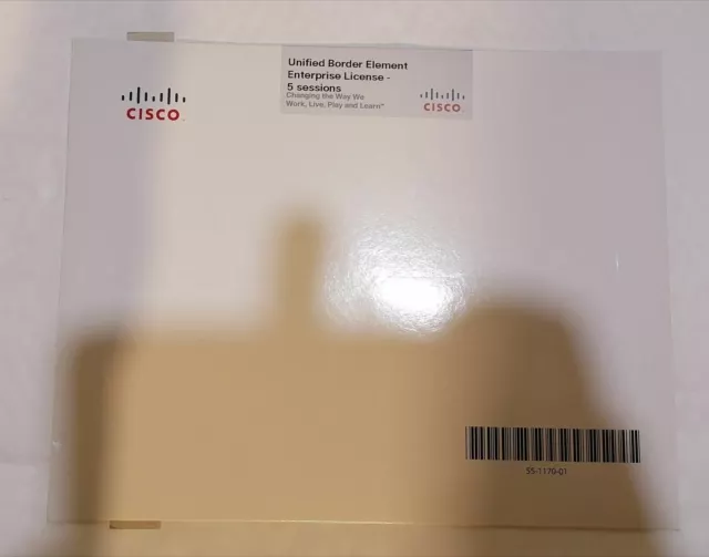 Cisco Unified Border Element Enterprise 5 sessions License. FL-CUBEE-5